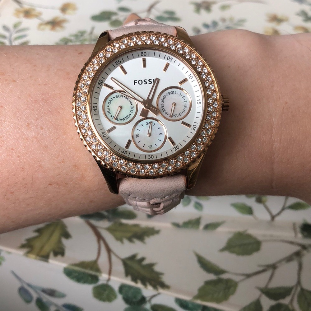 Fossil leather watch